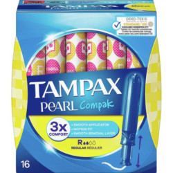 Tampax Pearl Compak Tampón Regular 16 Uds.