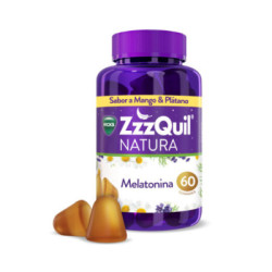 Zzzquil Natura 60 Gummies Mango Y Plátano Con Melatonina Y Valeriana