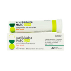 Acetilcisteina mabo 600 mg 20 comprimidos efervescentes sabor naranja